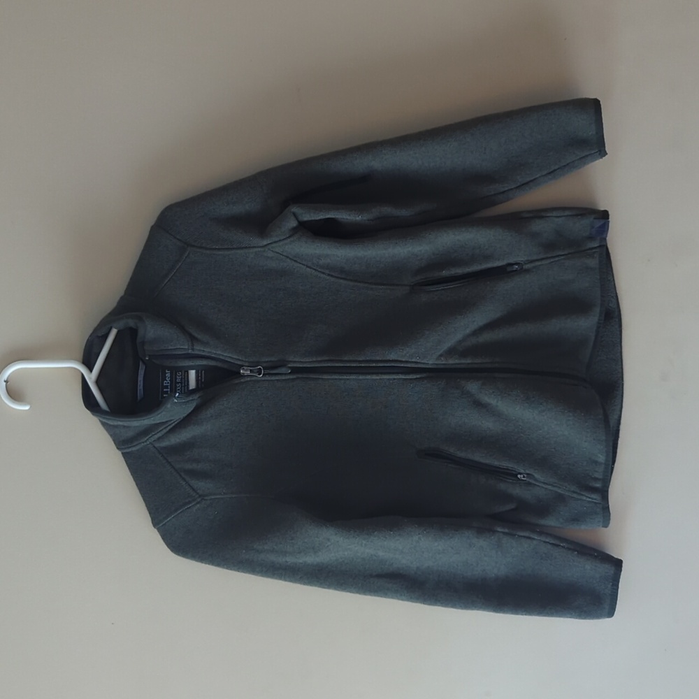L.L.Bean full-zip fleece lined sweatshirt/jacket